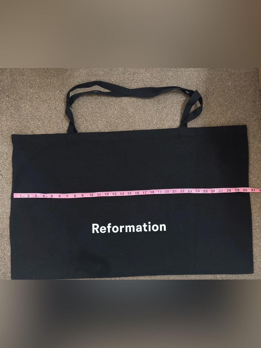 XXXL Reformation Black Tote with White Logo (unlimited edition bag)